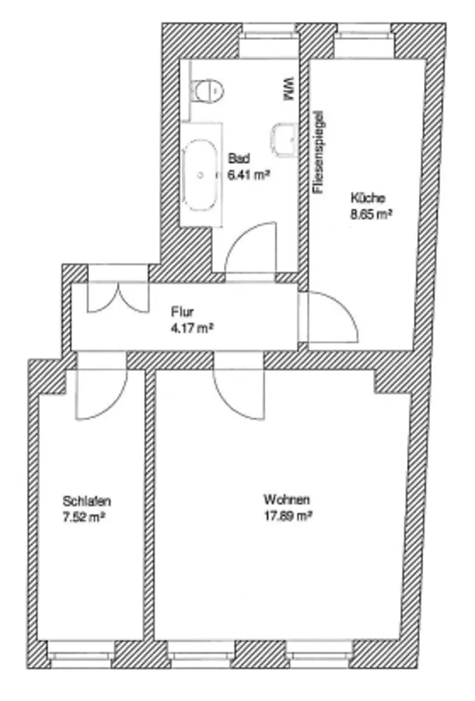 2 Zimmer Wohnung mit 45 m² in Leipzig – Bild 3
