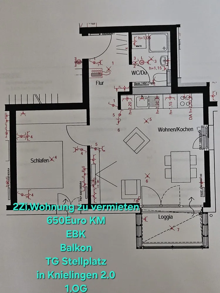 2 Zimmer Wohnung mit 47 m² in Karlsruhe – Bild 1