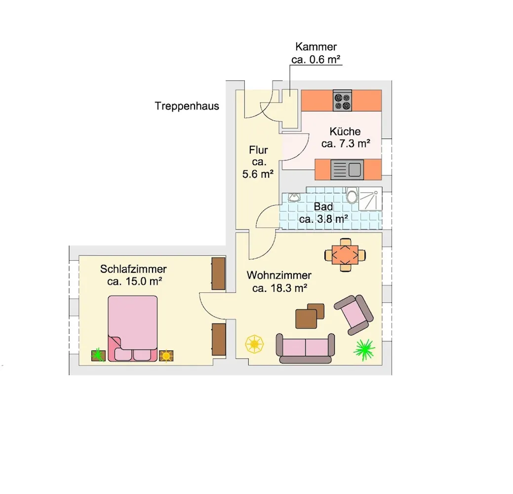 2 Zimmer Wohnung mit 51 m² in Rostock – Bild 9