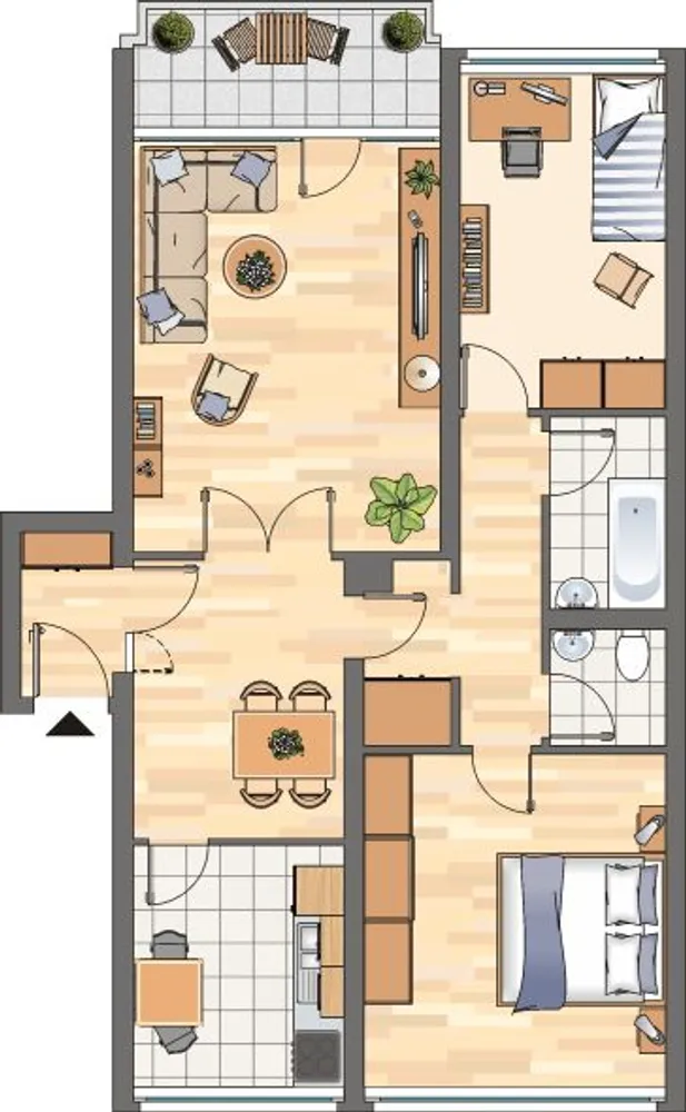 3 Zimmer Wohnung mit 77 m² in Unna – Bild 2