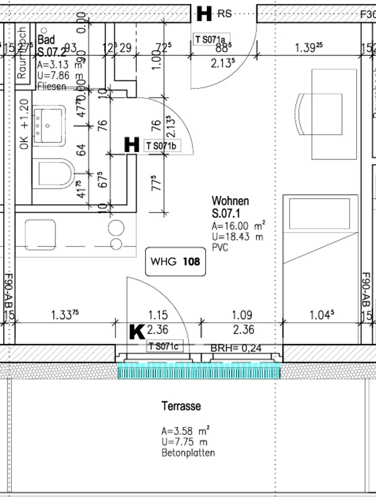 1 Zimmer Wohnung mit 22 m² in Düsseldorf – Bild 11