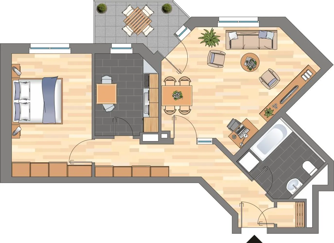 2 Zimmer Wohnung mit 64 m² in Kiel – Bild 9