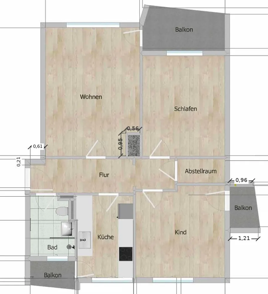 3 Zimmer Wohnung mit 70 m² in Stuttgart – Bild 10