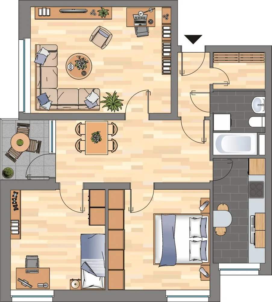3 Zimmer Wohnung mit 79 m² in Emden – Bild 9