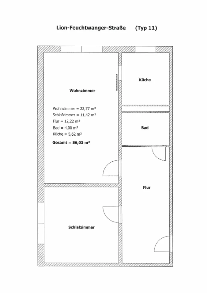 2 Zimmer Wohnung mit 56 m² in Stralsund – Bild 7