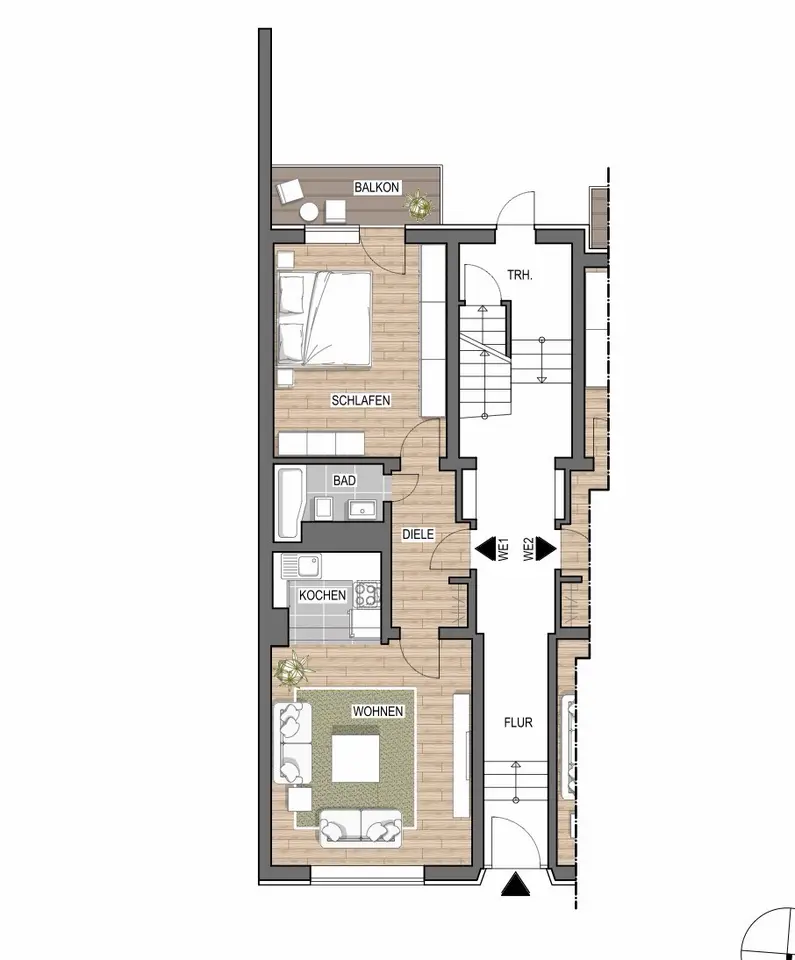 2 Zimmer Wohnung mit 51 m² in Düsseldorf – Bild 4