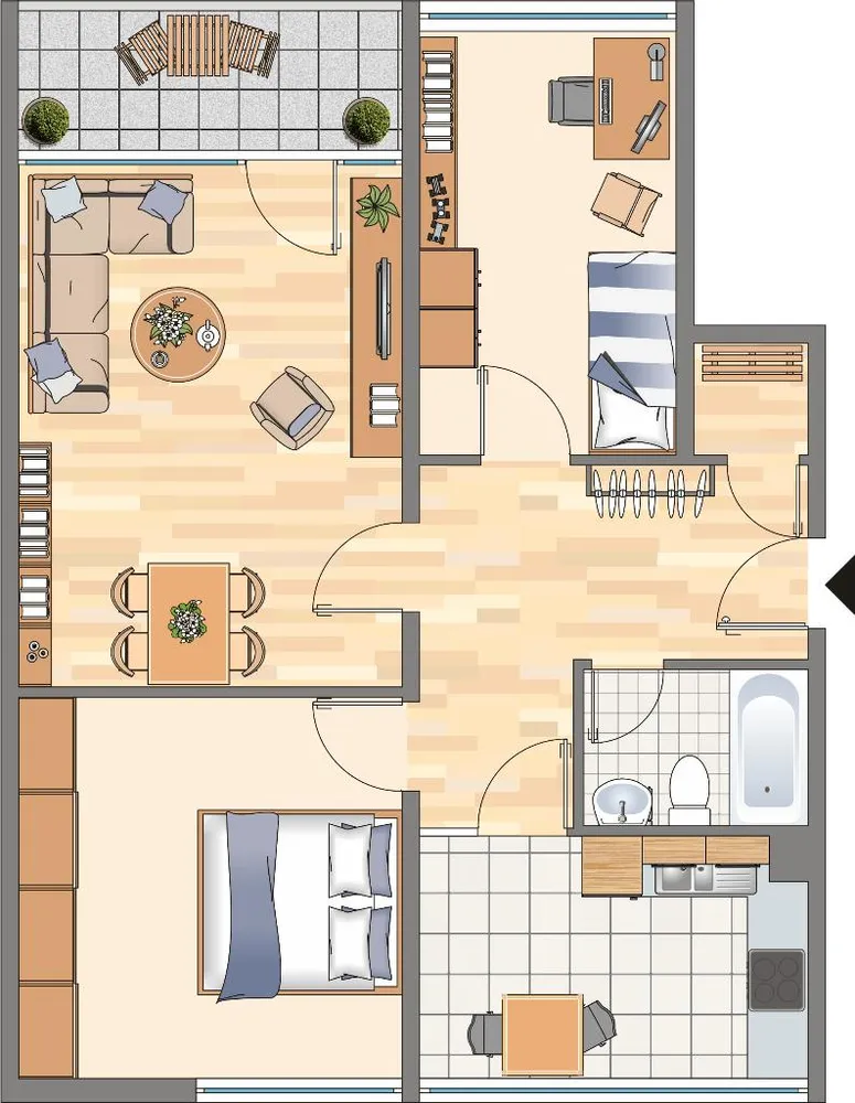 3 Zimmer Wohnung mit 73 m² in Dortmund – Bild 5