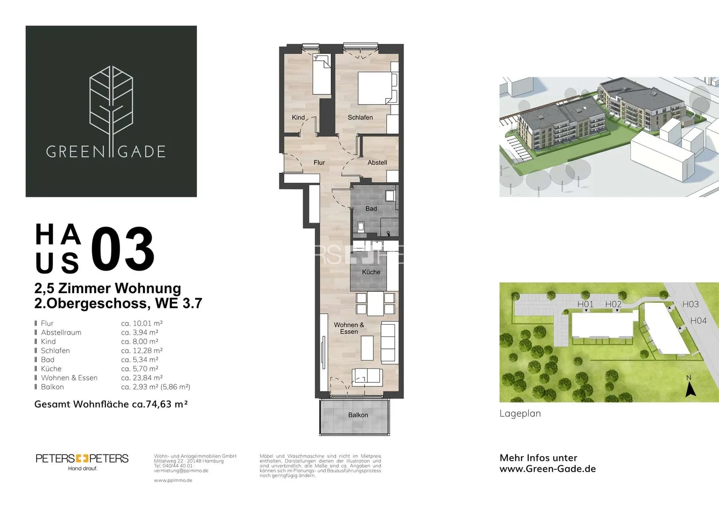 3 Zimmer Wohnung mit 75 m² in Neumünster – Bild 4