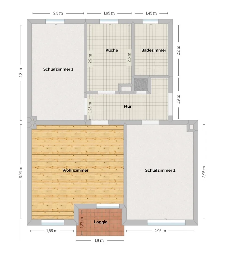 3 Zimmer Wohnung mit 72 m² in Braunschweig – Bild 11