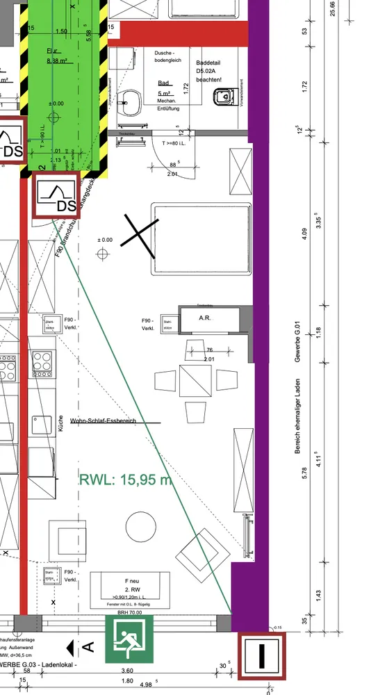 1 room apartment with 52 m² in Berlin – Photo 2