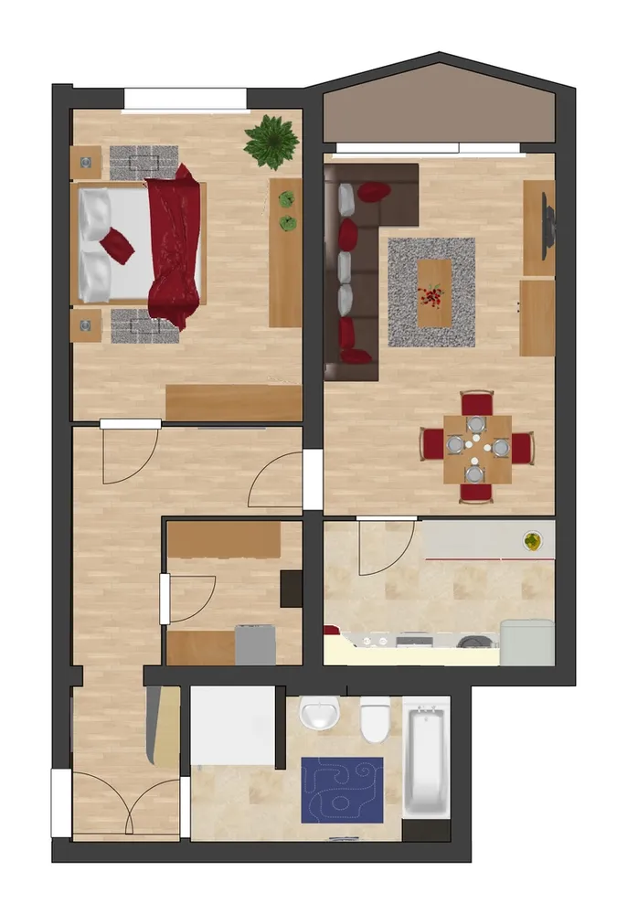 2 Zimmer Wohnung mit 66 m² in Pirna – Bild 1
