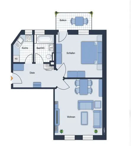 2 Zimmer Wohnung mit 65 m² in Leipzig – Bild 6
