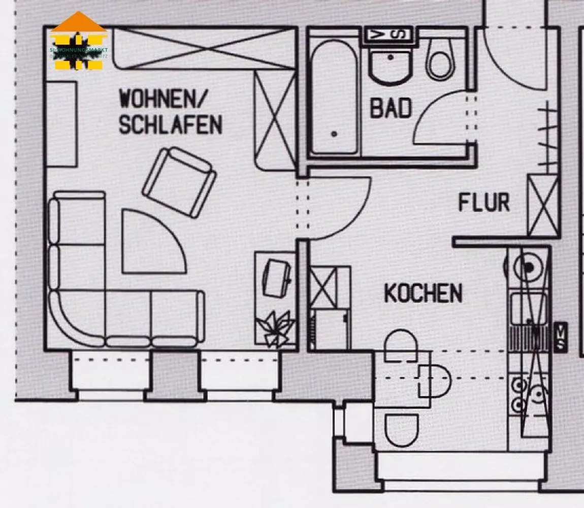 1 Zimmer Wohnung mit 35 m² in Chemnitz – Bild 8