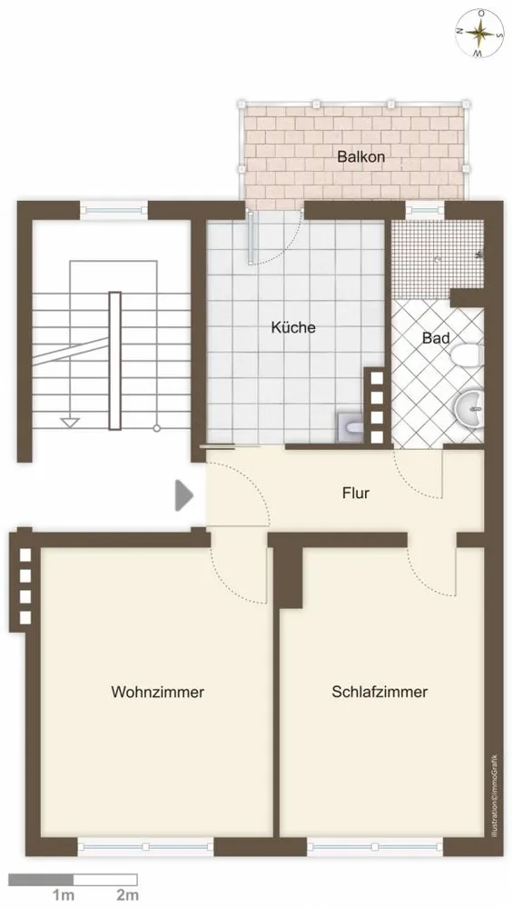 2 Zimmer Wohnung mit 40 m² in Bremerhaven – Bild 3