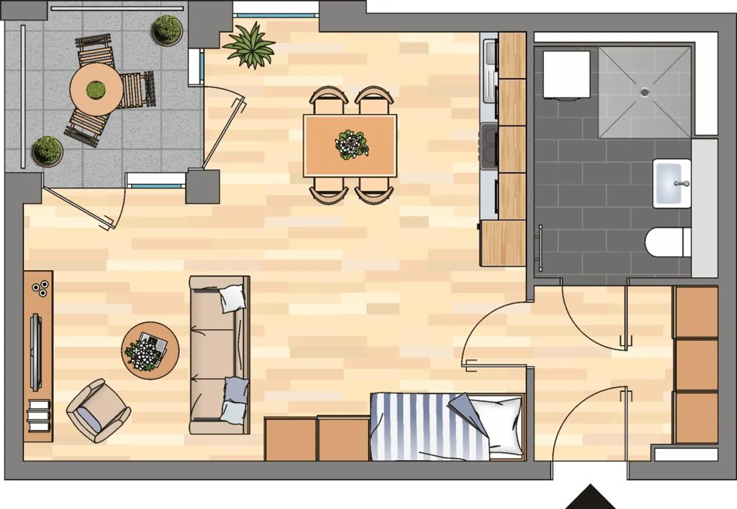 1 Zimmer Wohnung mit 45 m² in Essen – Bild 6