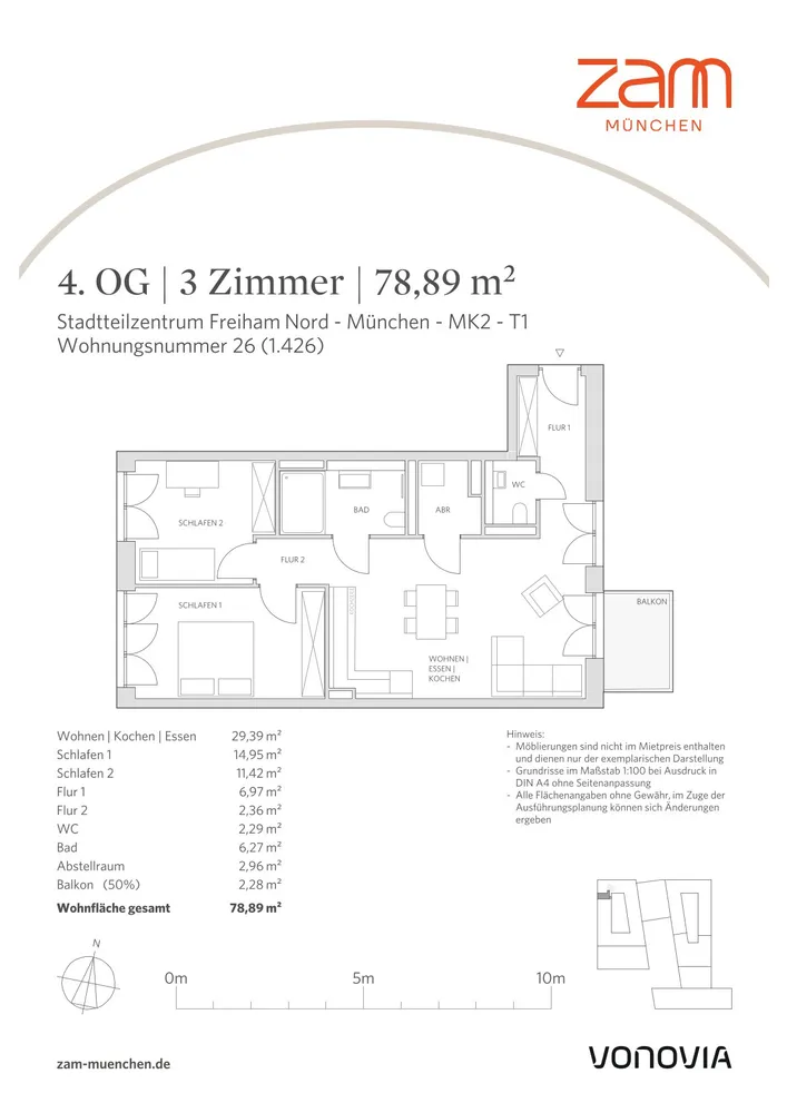 3 Zimmer Wohnung mit 79 m² in München – Bild 7