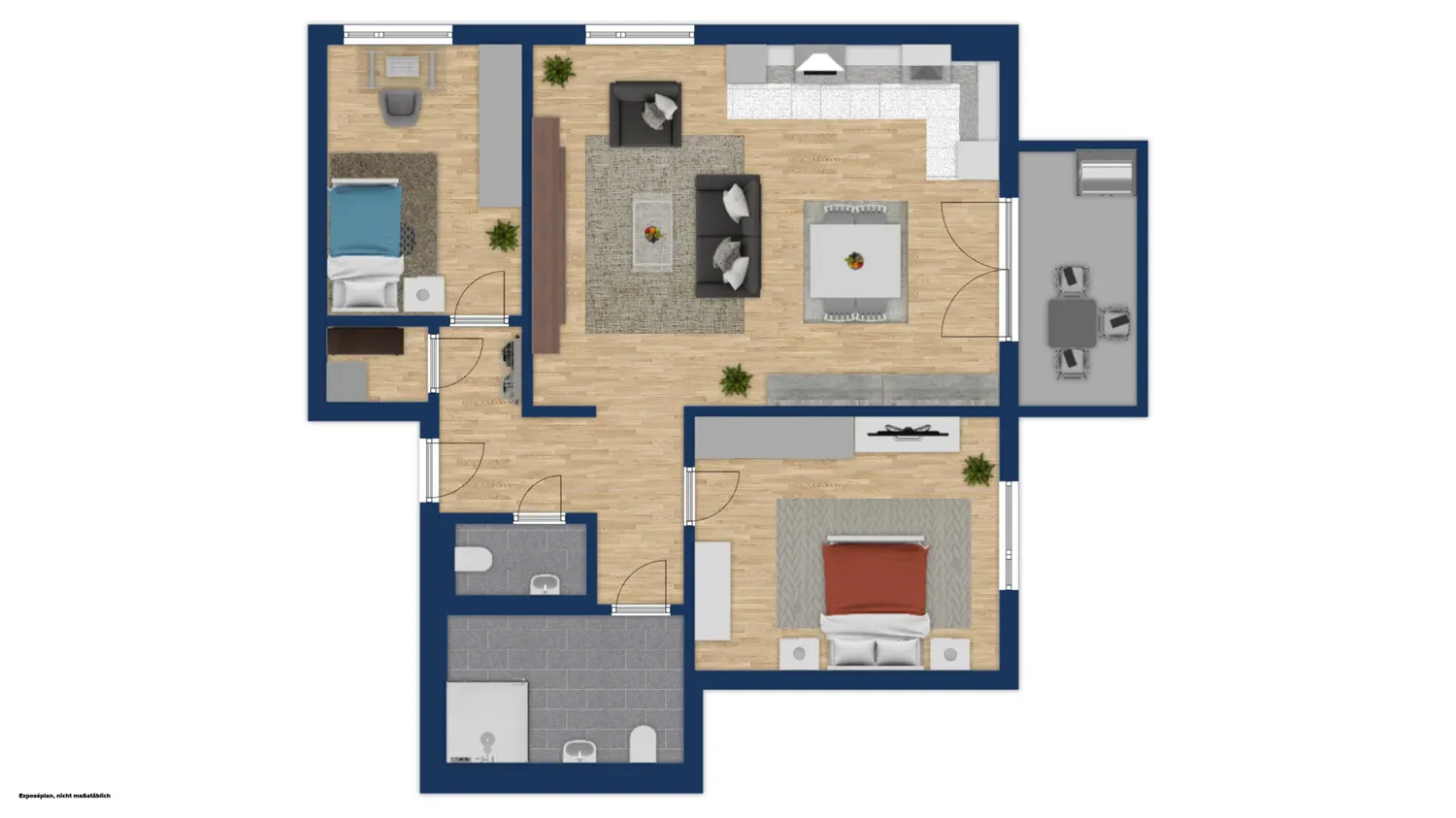 3 room apartment with 80 m² in Cologne – Photo 4