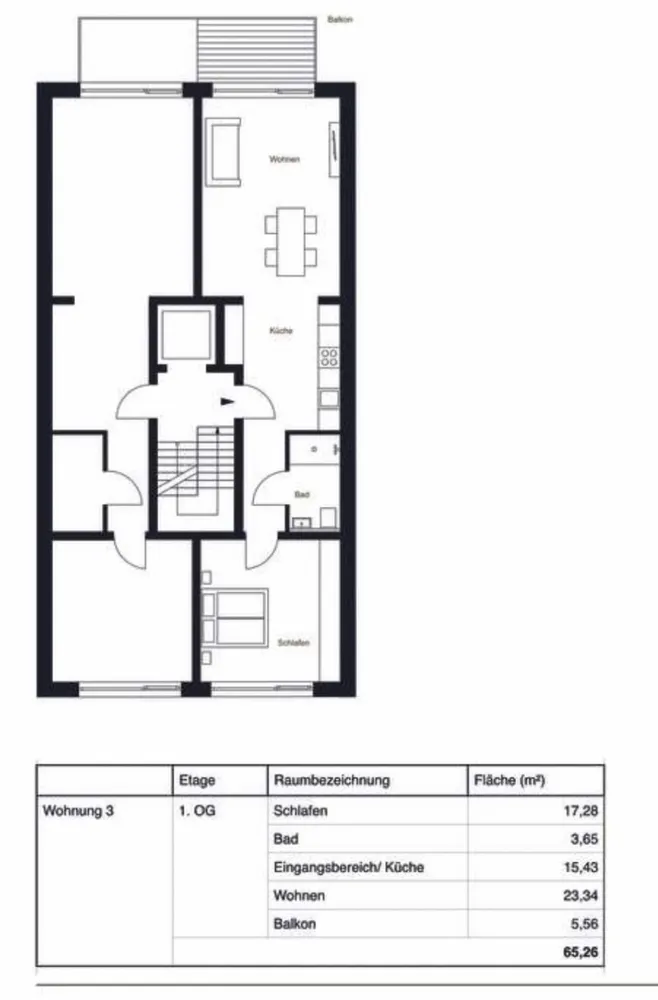 2 Zimmer Wohnung mit 60 m² in Münster – Bild 9