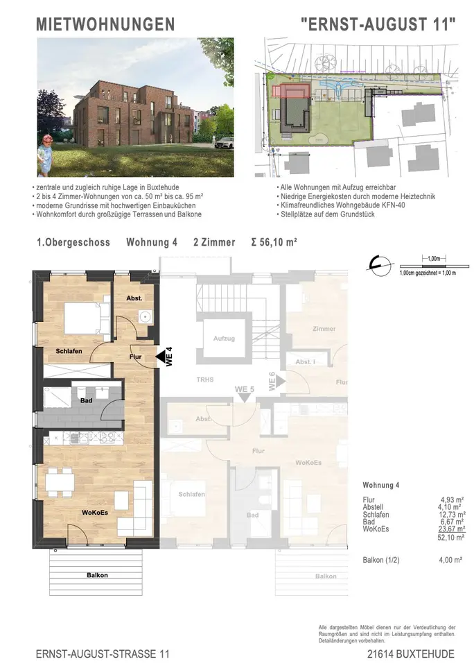 2 Zimmer Wohnung mit 56 m² in Buxtehude – Bild 5
