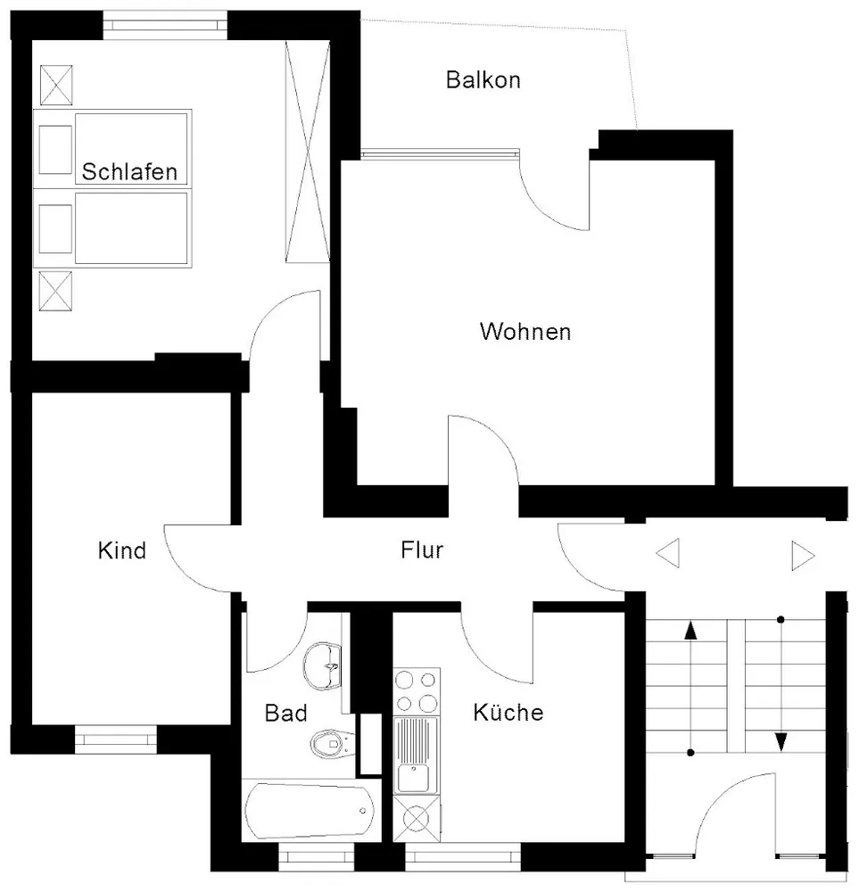 3 Zimmer Wohnung mit 65 m² in Neuwied – Bild 2