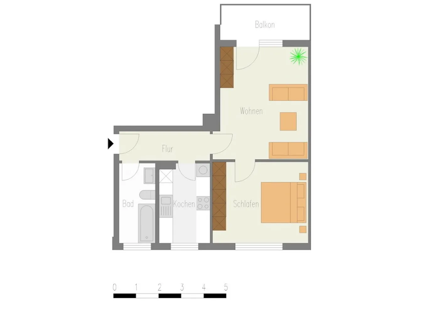 2 Zimmer Wohnung mit 52 m² in Velbert – Bild 1