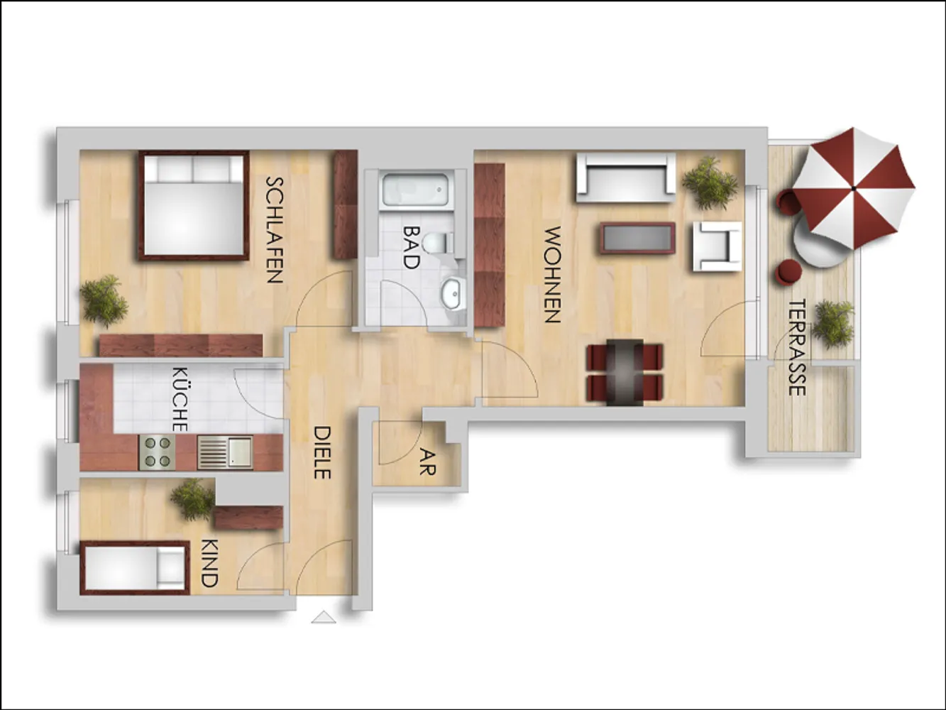 3 Zimmer Wohnung mit 65 m² in Düsseldorf – Bild 5