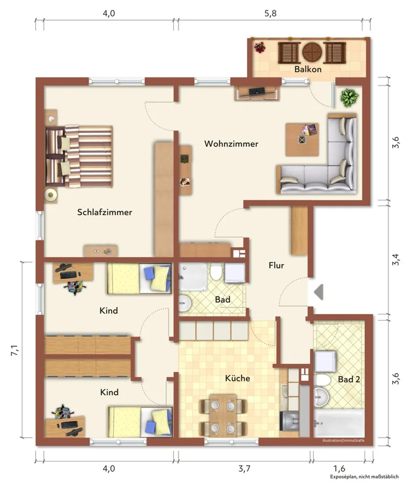 4 Zimmer Wohnung mit 99 m² in Suhl – Bild 2