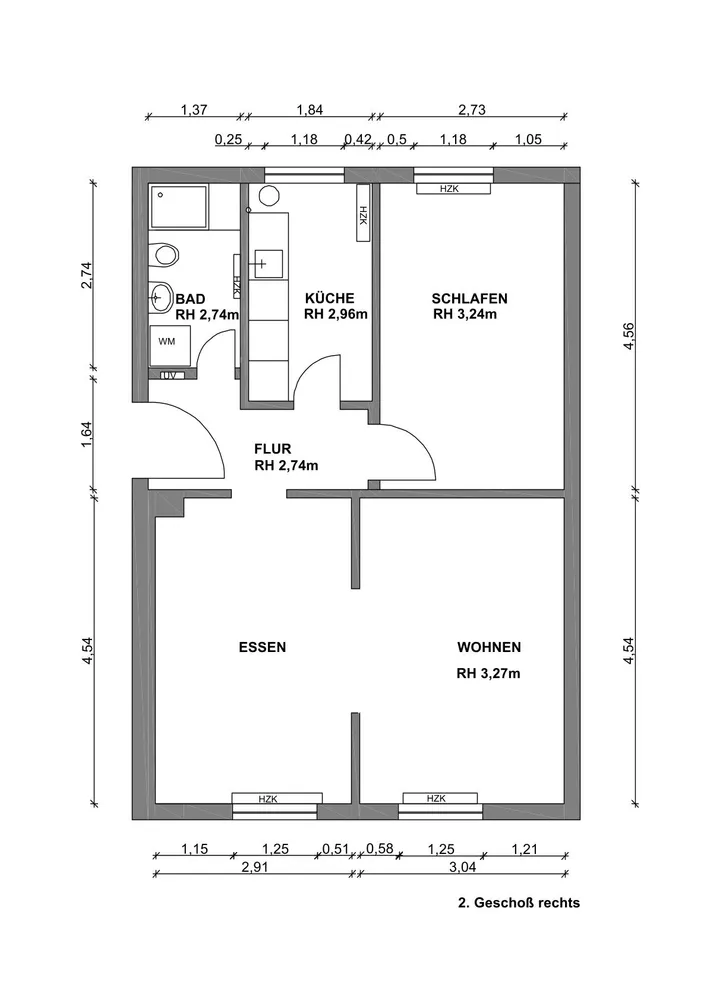 3 Zimmer Wohnung mit 52 m² in Oberhausen – Bild 8