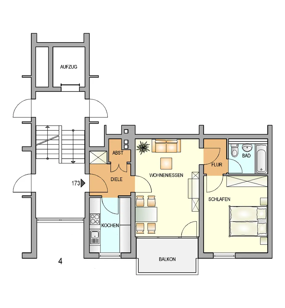 2 Zimmer Wohnung mit 54 m² in Remscheid – Bild 1