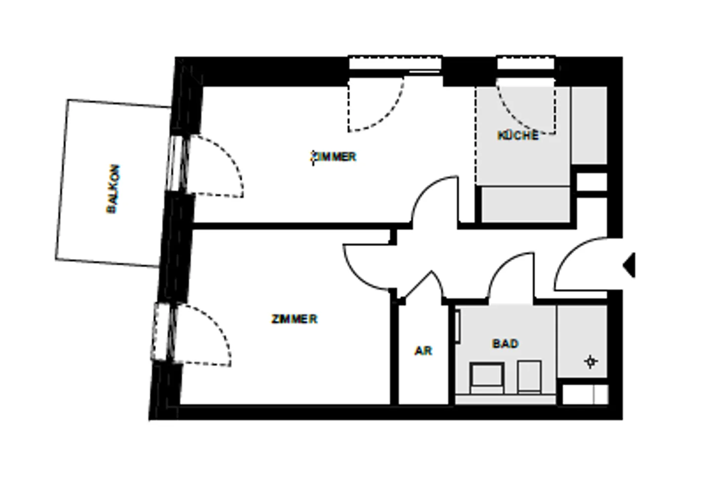 2 room apartment with 41 m² in Hamburg – Photo 7