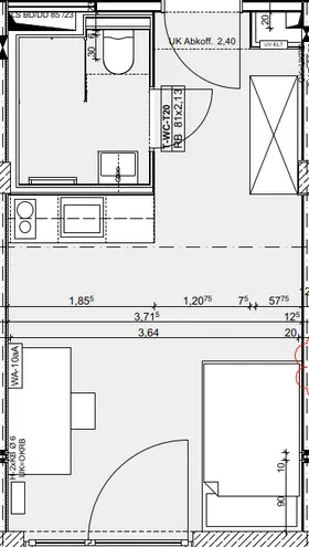 1 Zimmer Wohnung mit 23 m² in Hannover – Bild 12