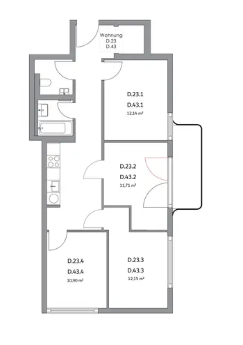 WG-Zimmer mit 11 m² in Berlin – Bild 1