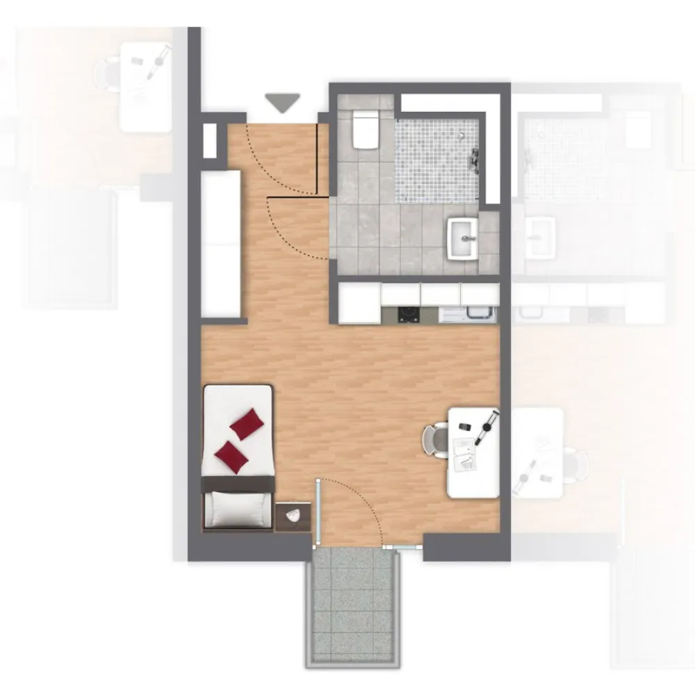1 Zimmer Wohnung mit 20 m² in Potsdam – Bild 1