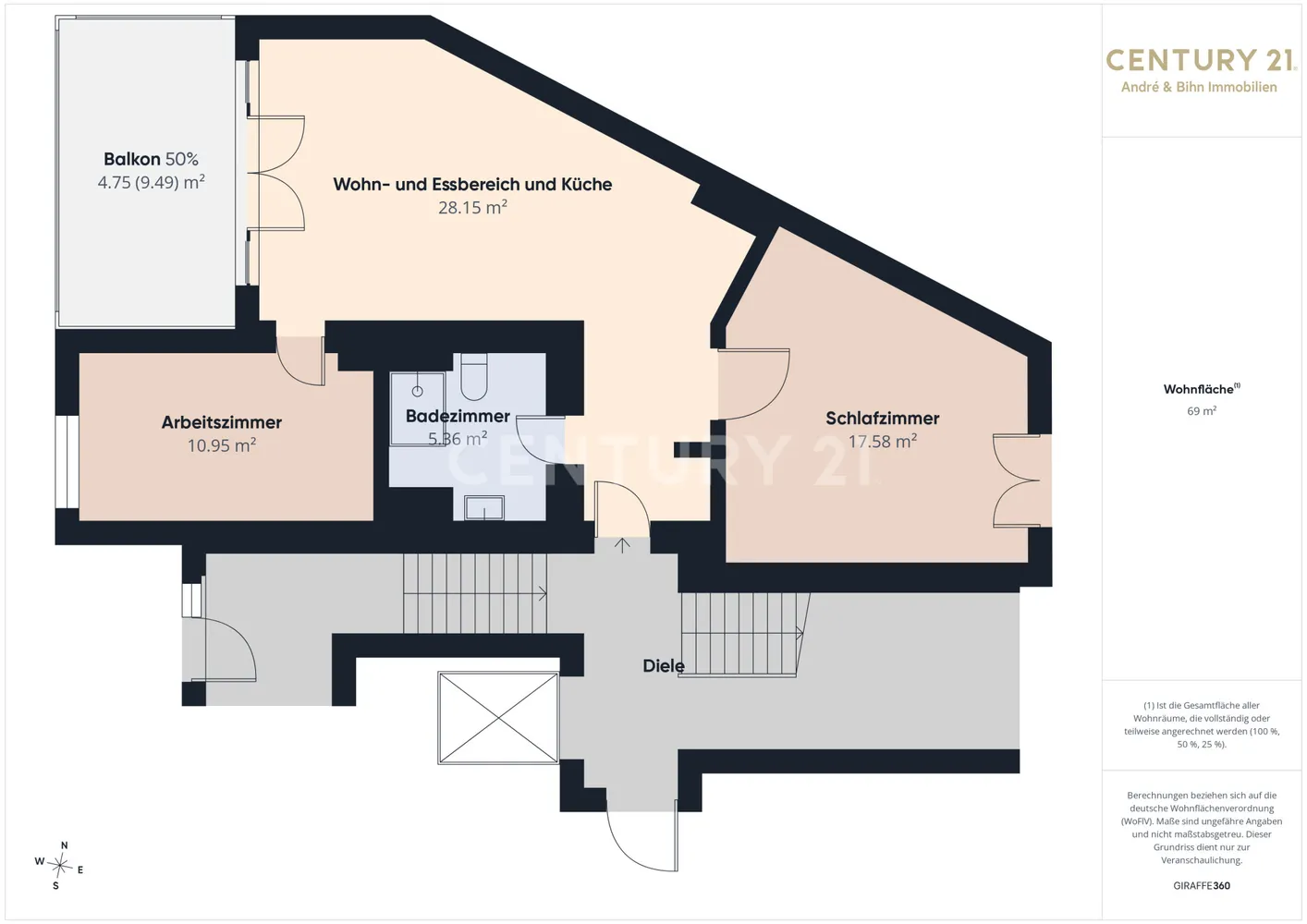 3 Zimmer Wohnung mit 69 m² in Darmstadt – Bild 10