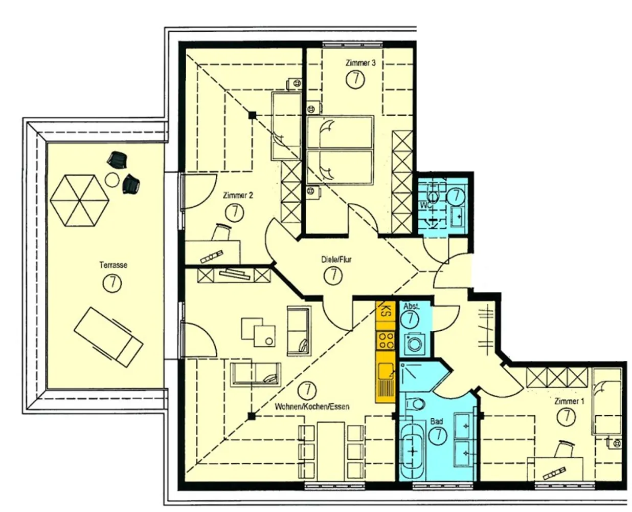 4 Zimmer Wohnung mit 105 m² in Chemnitz – Bild 3