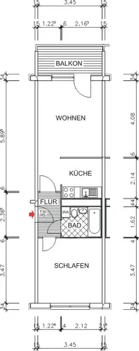 2 room apartment with 41 m² in Chemnitz – Photo 10