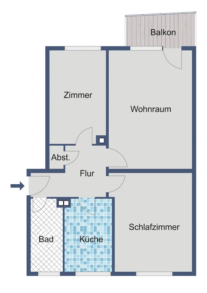 3 room apartment with 65 m² in Wiesbaden – Photo 2