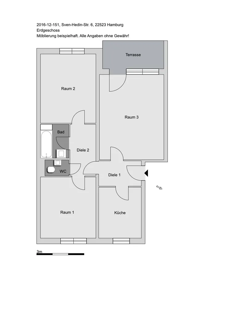 3 Zimmer Wohnung mit 79 m² in Hamburg – Bild 3