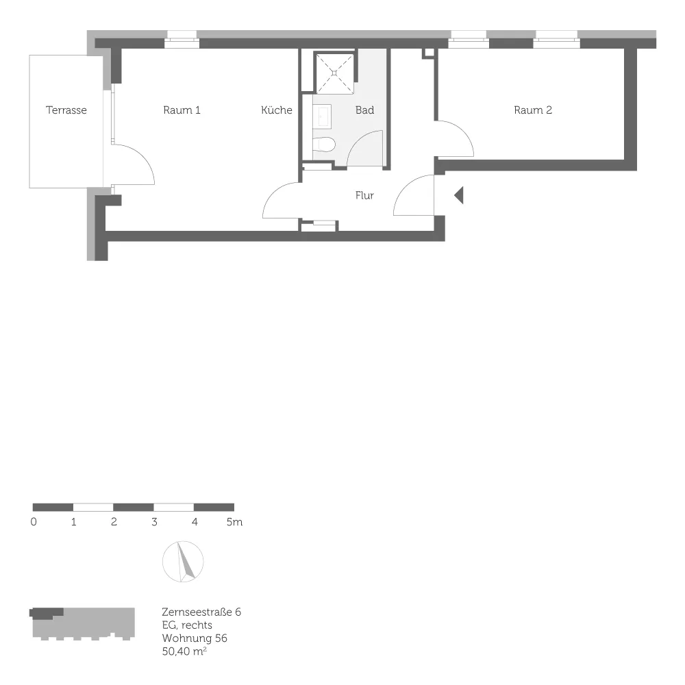 2 Zimmer Wohnung mit 50 m² in Berlin – Bild 6