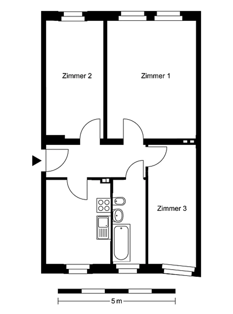 3 room apartment with 62 m² in Berlin – Photo 4