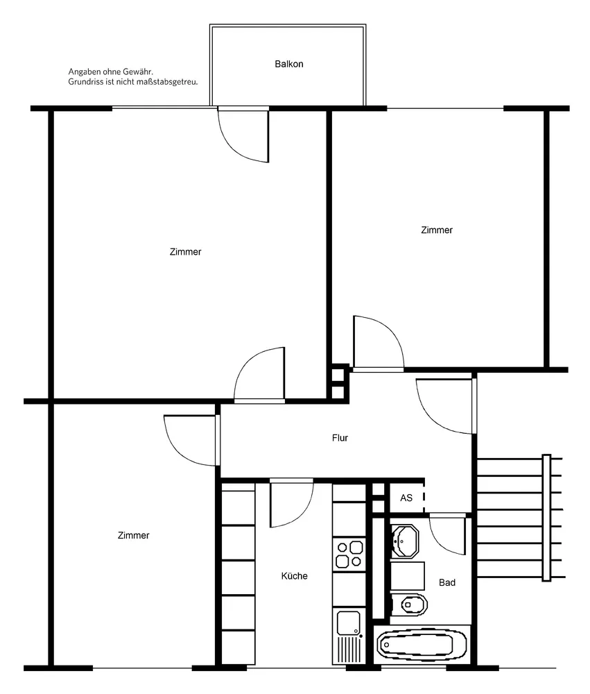 3 Zimmer Wohnung mit 69 m² in Frankfurt am Main – Bild 6
