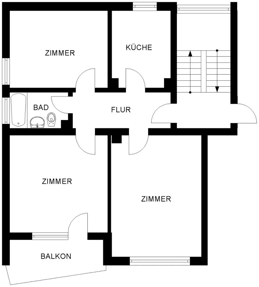3 Zimmer Wohnung mit 71 m² in Bochum – Bild 3