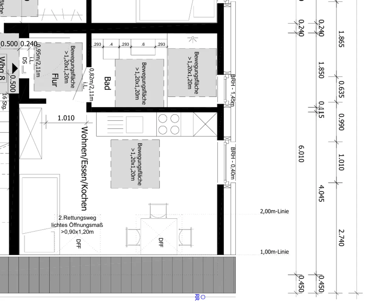 1 Zimmer Wohnung mit 23 m² in Münster – Bild 6