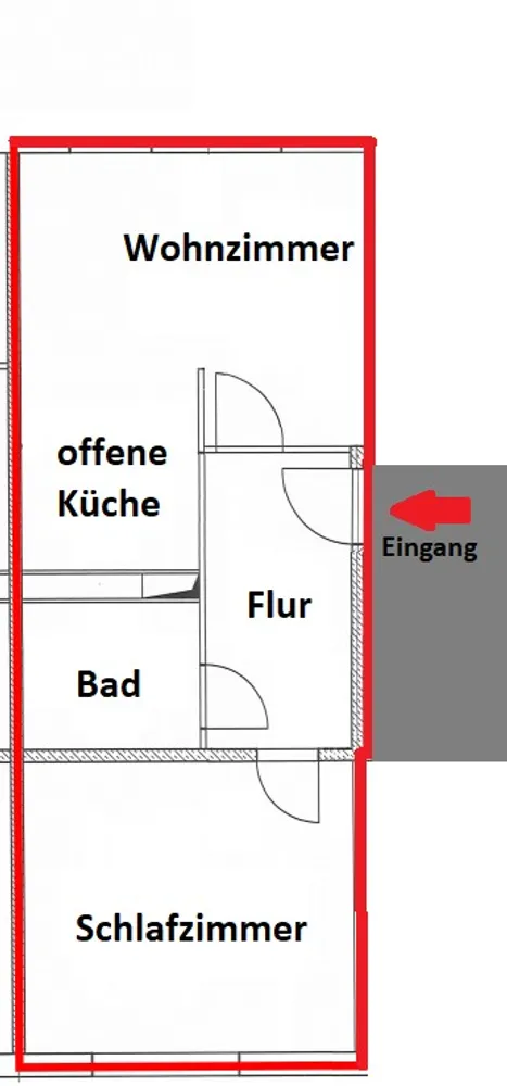 2 Zimmer Wohnung mit 43 m² in Halle (Saale) – Bild 8