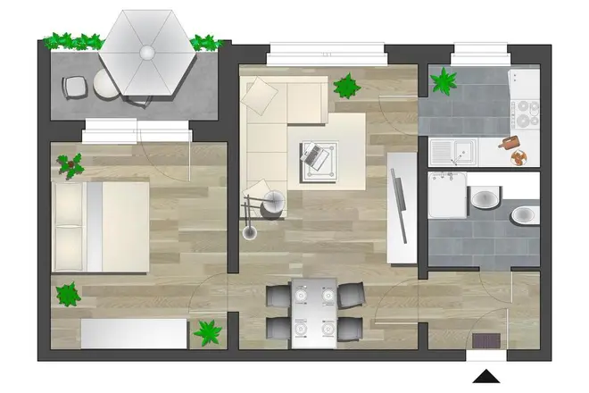 2 Zimmer Wohnung mit 45 m² in Chemnitz – Bild 6