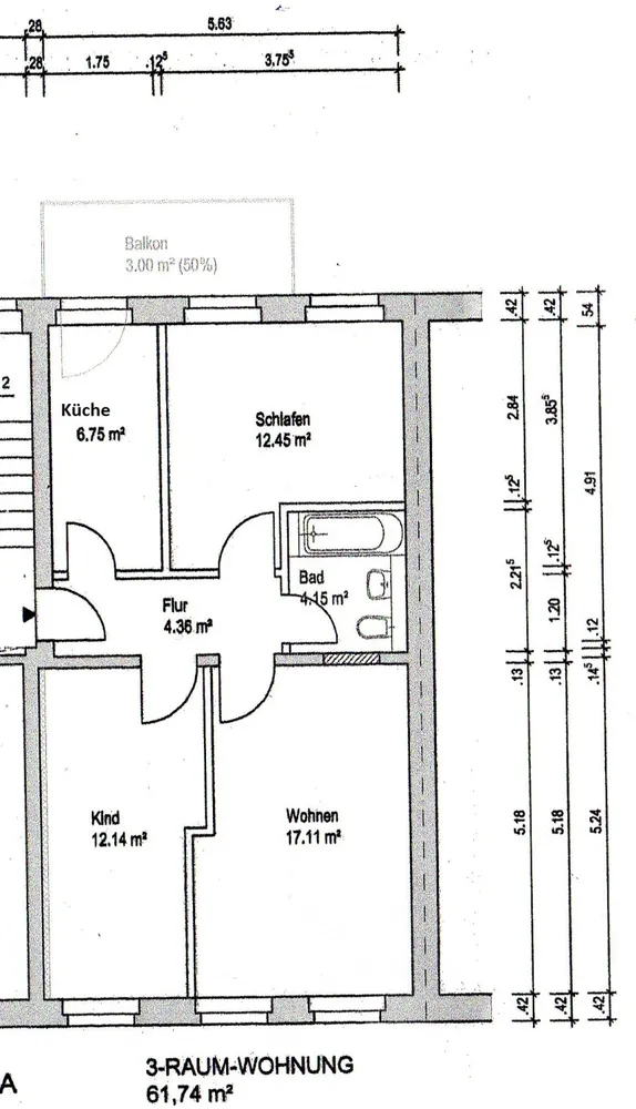 3 room apartment with 62 m² in Chemnitz – Photo 10