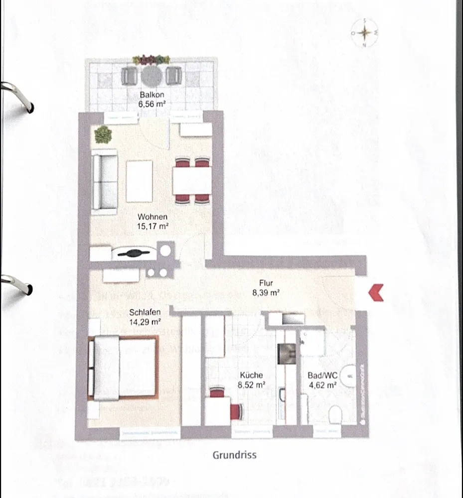 2 Zimmer Wohnung mit 53 m² in Augsburg – Bild 5