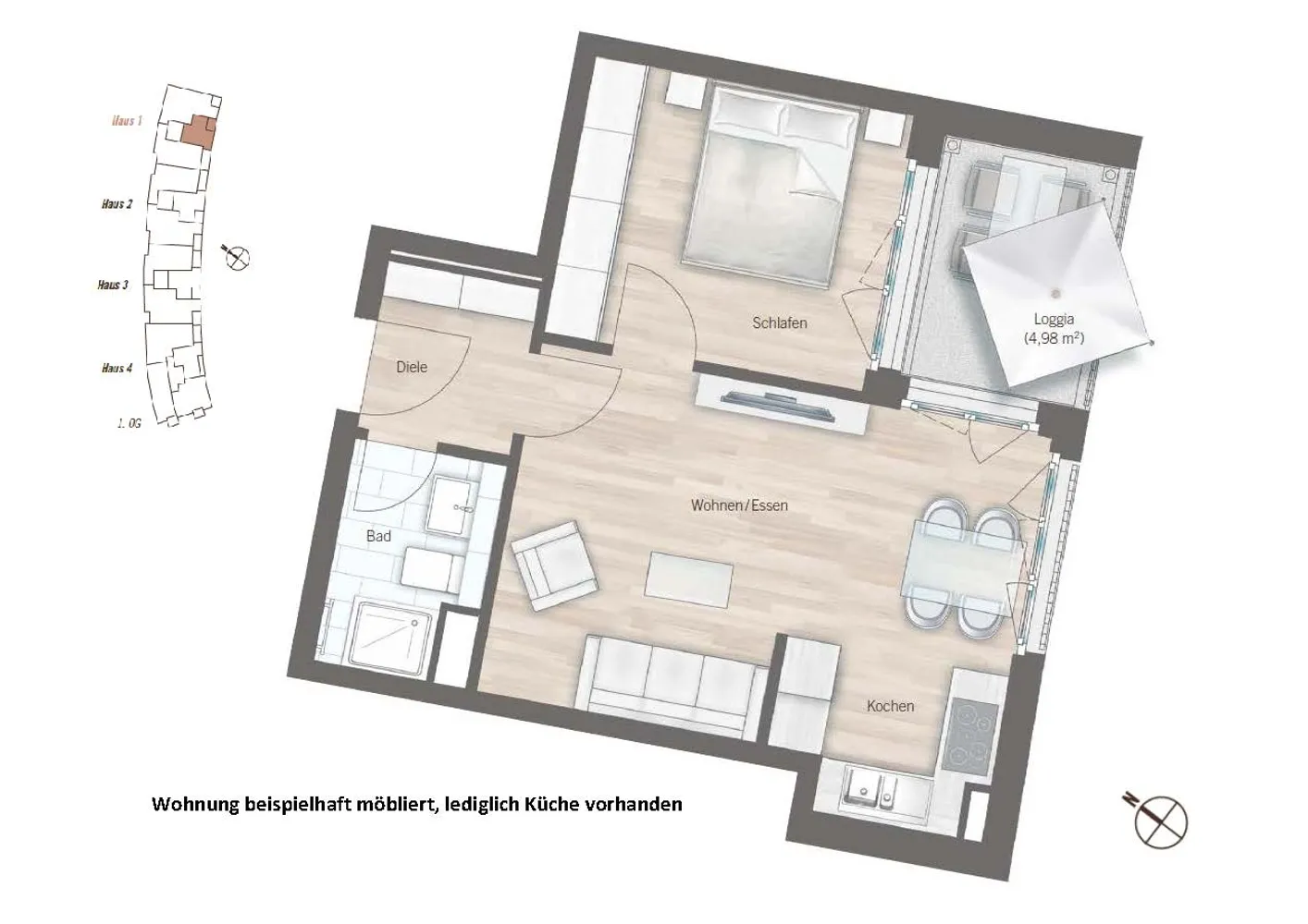 2 Zimmer Wohnung mit 41 m² in München – Bild 5
