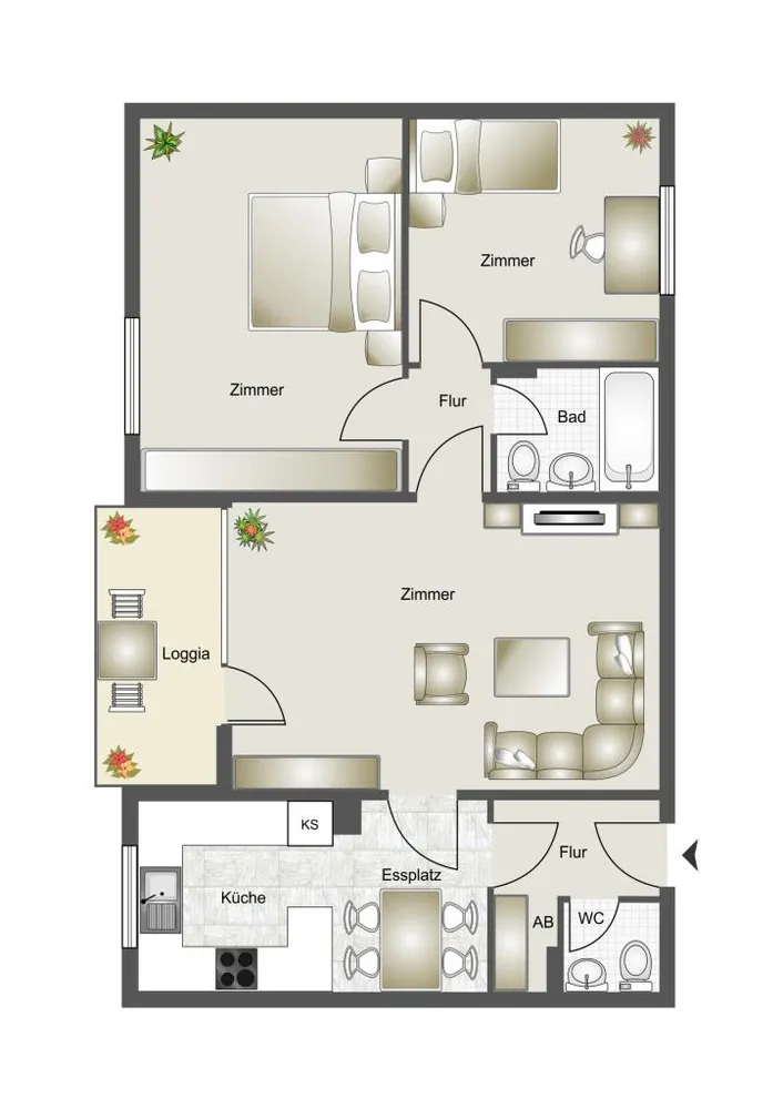 3 Zimmer Wohnung mit 71 m² in Bochum – Bild 3