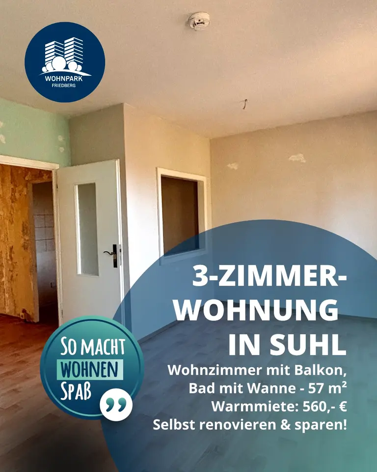 3 Zimmer Wohnung mit 58 m² in Suhl – Bild 7
